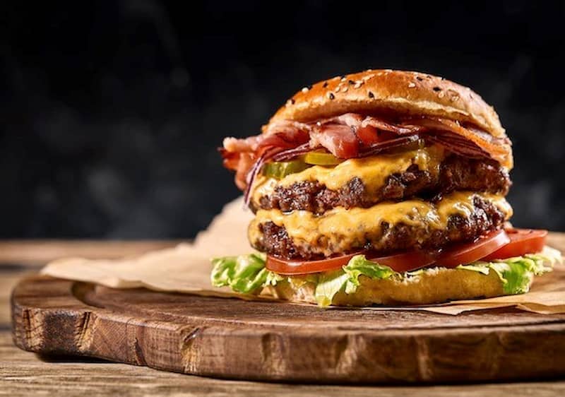 تصویر 3 از همبرگر مرغ با سبزیجات در وزن های مختلف